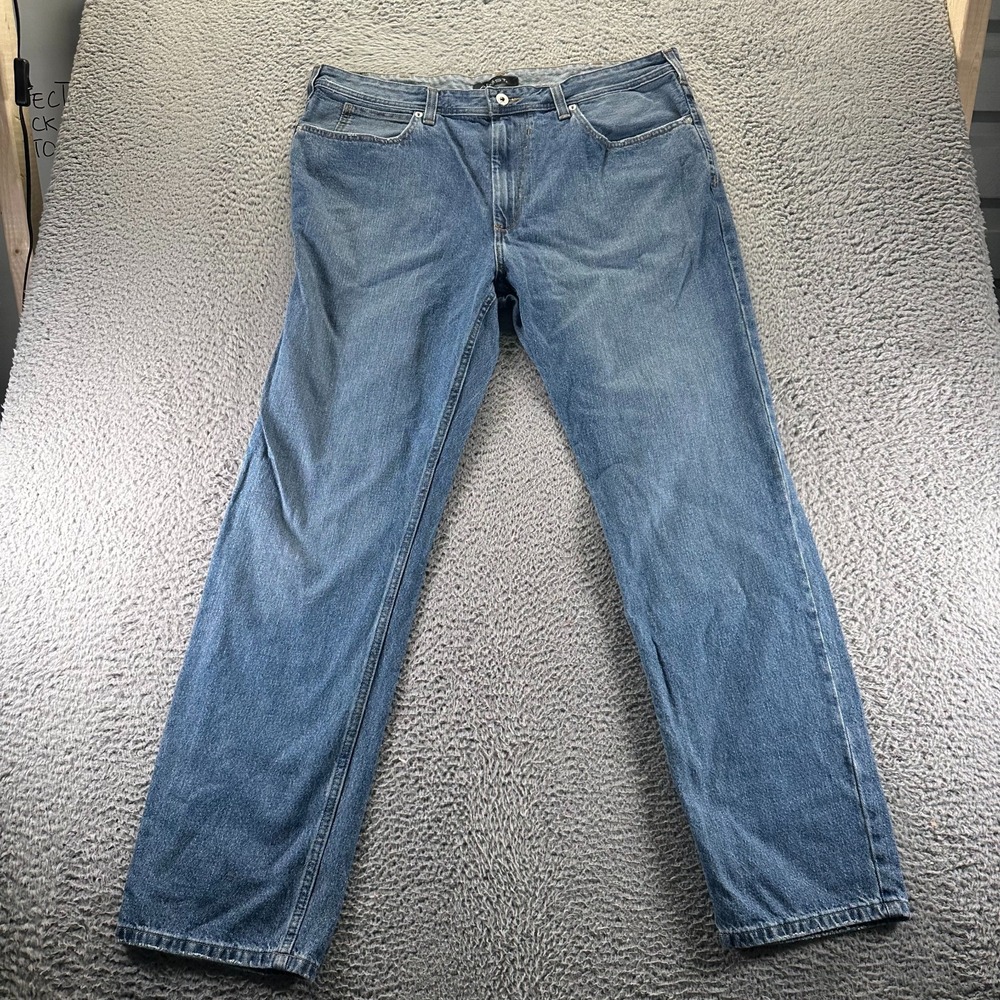 Vintage Axis Jeans Mens 42x32 Blue Cotton Denim‎ Straight Workwear Y2K